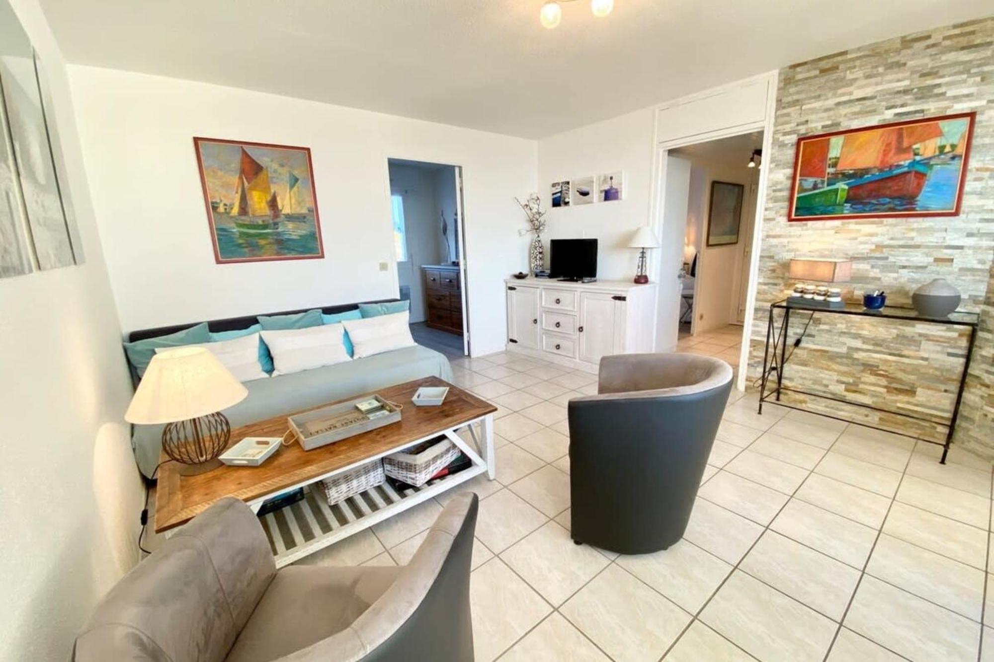 Superbe T3 Cosy Vue Mer 180 Пломер Екстериор снимка