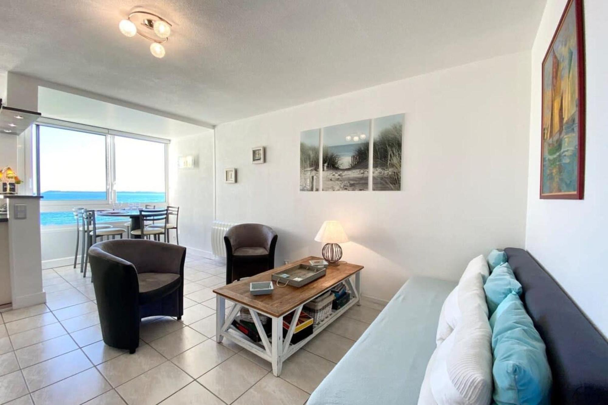 Superbe T3 Cosy Vue Mer 180 Пломер Екстериор снимка